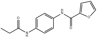 2-Furancarboxamide,N-[4-[(1-oxopropyl)amino]phenyl]-(9CI) 结构式