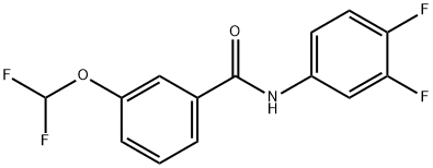 3-(difluoromethoxy)-N-(3,4-difluorophenyl)benzamide,723252-69-5,结构式