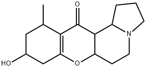 (7ξ,8ξ,9ξ)-13,14,15,16-テトラヒドロ-14-ヒドロキシエレオカルピン 化学構造式