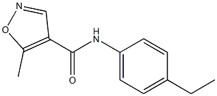4-Isoxazolecarboxamide,N-(4-ethylphenyl)-5-methyl-(9CI) Struktur
