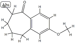 6-bromo-2-methoxy-6,7,8,9-tetrahydro-5H-benzo[7]annulen-5-one, 72472-43-6, 结构式