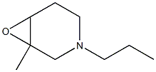 7-Oxa-3-azabicyclo[4.1.0]heptane,1-methyl-3-propyl-(9CI) Struktur