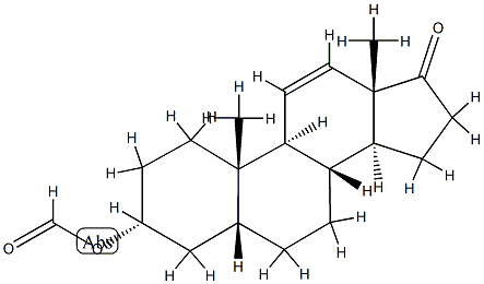 3α-Formyloxy-5β-androst-11-en-17-one,72654-87-6,结构式