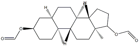 5β-Androstane-3α,17β-diol diformate Struktur