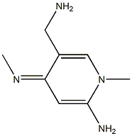 3-Pyridinemethanamine,1,6-dihydro-6-imino-1-methyl-4-(methylamino)-(9CI) 结构式