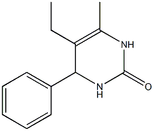 2(1H)-Pyrimidinone,5-ethyl-3,4-dihydro-6-methyl-4-phenyl-(9CI) Struktur