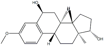 3-Methoxyestra-1,3,5(10)-triene-6α,17β-diol Structure