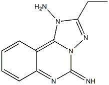 [1,2,4]Triazolo[1,5-c]quinazolin-1(5H)-amine,2-ethyl-5-imino-(9CI) Structure