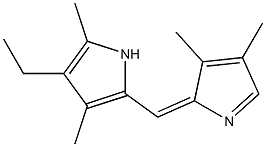 1H-Pyrrole,2-[(4-ethyl-3,5-dimethyl-2H-pyrrol-2-ylidene)methyl]-3,4-dimethyl-(9CI) Structure