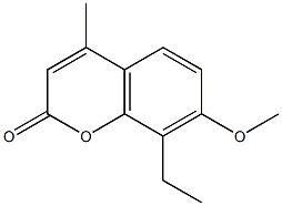 Herniarin, 8-ethyl-4-methyl- (4CI) 结构式