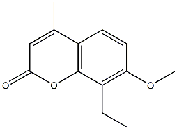 Herniarin, 8-ethyl-4-methyl- (4CI) Struktur