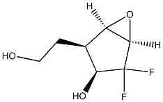 6-Oxabicyclo[3.1.0]hexane-2-ethanol,4,4-difluoro-3-hydroxy-,(1-alpha-,2-bta-,3-bta-,5-alpha-)-(9CI),73313-51-6,结构式