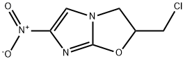 2-Chloromethyl-6-nitro-dihydroimidazooxazole 化学構造式