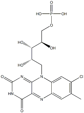 8-chloro-FMN 结构式