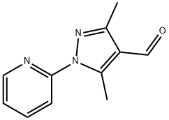 3,5-dimethyl-1-pyridin-2-yl-1H-pyrazole-4-carbaldehyde 结构式