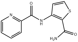 2-Pyridinecarboxamide,N-[2-(aminocarbonyl)-3-thienyl]-(9CI) 化学構造式