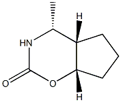 Cyclopent[e]-1,3-oxazin-2(3H)-one, hexahydro-4-methyl-, (4-alpha-,4a-ba-,7a-ba-)- (9CI) 结构式