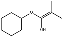 1-Propen-1-ol,1-(cyclohexyloxy)-2-methyl-(9CI),735251-55-5,结构式