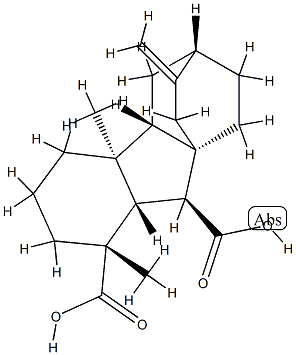 (1R,4bS,9aS)-Dodecahydro-1,4aα-dimethyl-7-methylene-6α,8aα-ethano-8aH-fluorene-1,9β-dicarboxylic acid 结构式