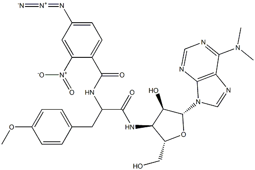 N-(2-nitro-4-azidobenzoyl)puromycin Structure