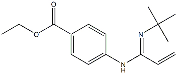 ethyl 4-[(C-ethenyl-N-tert-butyl-carbonimidoyl)amino]benzoate|