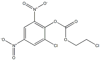 Carbonic acid=2-chloroethyl(2-chloro-4,6-dinitrophenyl) ester Structure