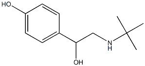 α-[(tert-Butylamino)methyl]-p-hydroxybenzyl alcohol Structure