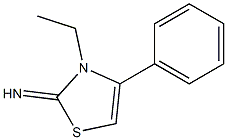2(3H)-Thiazolimine,3-ethyl-4-phenyl-(9CI) Structure