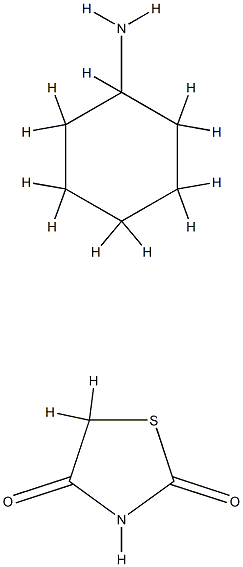 74008-02-9 2,4-Thiazolidinedione, compd. with cyclohexylamine (1:1)