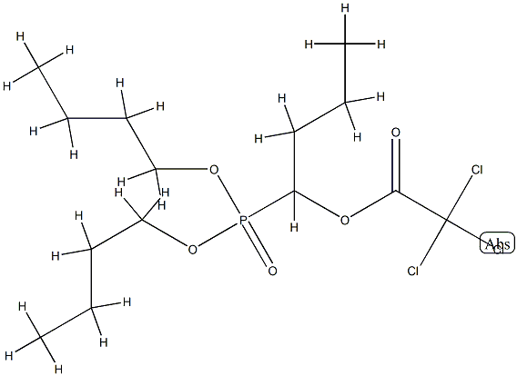 1-(Dibutoxyphosphinyl)butyl=trichloroacetate 结构式