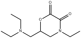 2,3-Morpholinedione,6-[(diethylamino)methyl]-4-ethyl-(9CI) Struktur