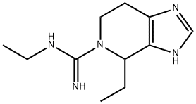 5H-Imidazo[4,5-c]pyridine-5-carboximidamide,N,4-diethyl-1,4,6,7-tetrahydro-(9CI) 结构式