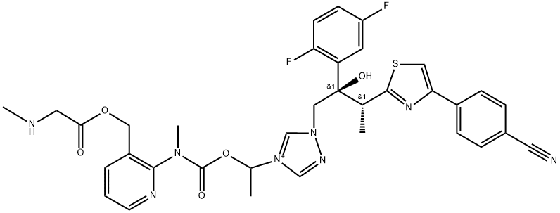 艾沙康唑,742049-41-8,结构式