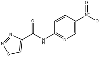 1,2,3-Thiadiazole-4-carboxamide,N-(5-nitro-2-pyridinyl)-(9CI) 化学構造式