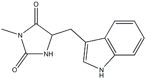 5-(3-indolylmethyl)-3-N-methylhydantoin,74311-00-5,结构式