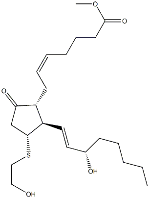 74412-44-5 11-deoxy-11alpha-(2-hydroxyethylthio)-prostaglandin E2 methyl ester