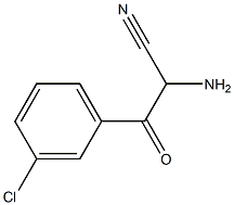 Benzenepropanenitrile,  -alpha--amino-3-chloro--bta--oxo- Structure