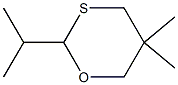 1,3-Oxathiane,5,5-dimethyl-2-(1-methylethyl)-(9CI) Struktur