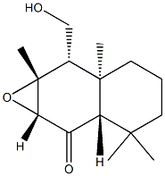 (1aR,2aS)-2a,3,4,5,6,6a,7,7a-Octahydro-7β-hydroxymethyl-3,3,6aβ,7aα-tetramethylnaphth[2,3-b]oxiren-2(1aH)-one Struktur