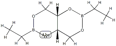 (4aS,8aS)-2,6-Diethyltetrahydro[1,3,2]dioxaborino[5,4-d]-1,3,2-dioxaborin 结构式