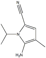 1H-Pyrrole-2-carbonitrile,5-amino-4-methyl-1-(1-methylethyl)-(9CI) 化学構造式