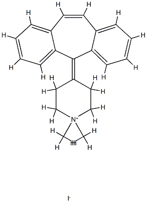 cyproheptadinium methiodide 化学構造式