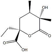 D-xylo-Hexaric acid, 3,4-dideoxy-2-C-ethyl-4-methyl-5-C-methyl-, 6,2-lactone (9CI) 结构式