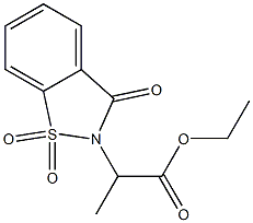 ethyl 2-(7,9,9-trioxo-9$l^{6}-thia-8-azabicyclo[4.3.0]nona-1,3,5-trien -8-yl)propanoate,7501-64-6,结构式