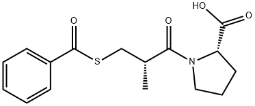 (S)-S-Benzoylcaptopril Structure