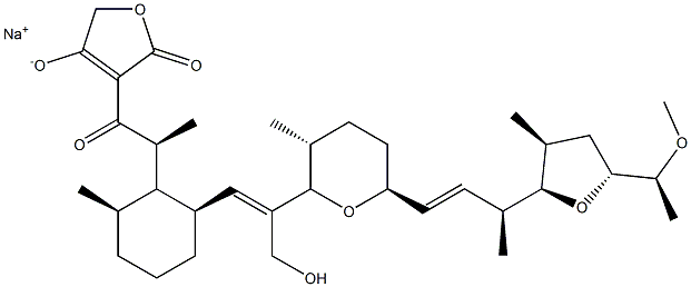 Tetronasin sodium Struktur