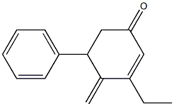 2-Cyclohexen-1-one,3-ethyl-4-methylene-5-phenyl-(9CI) 结构式