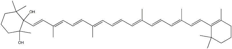 (9'Z)-5,6-ジヒドロ-5,6-ジヒドロキシ-β,β-カロテン 化学構造式