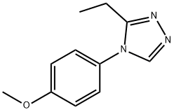 4H-1,2,4-Triazole,3-ethyl-4-(4-methoxyphenyl)-(9CI) 结构式