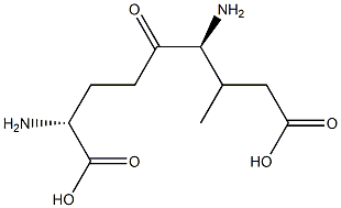 L-gamma-(threo-beta-methyl)glutamyl-L-alpha-aminobutyrate Struktur